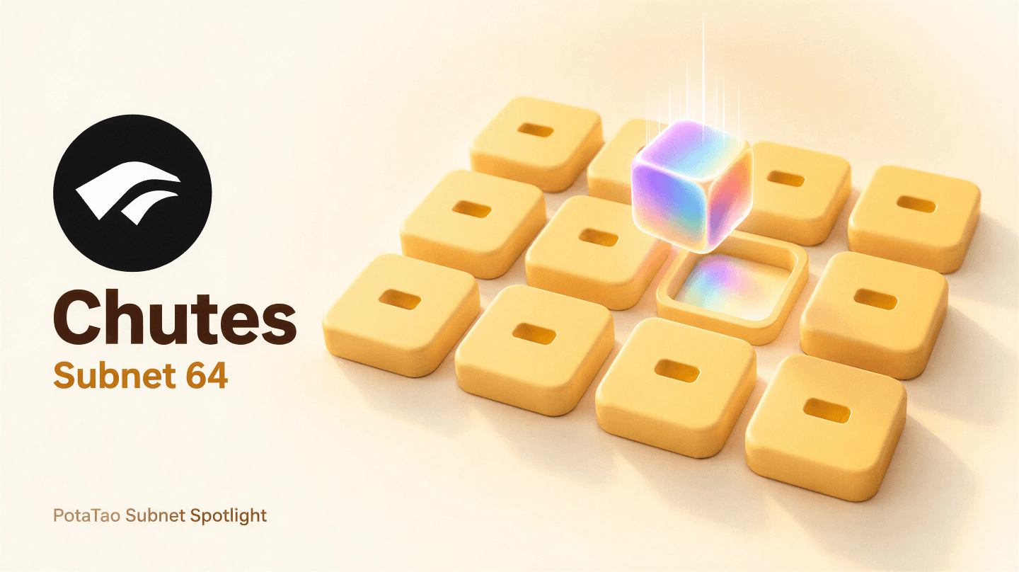 Chutes subnet 64 connecting open-source AI compute across distributed nodes
